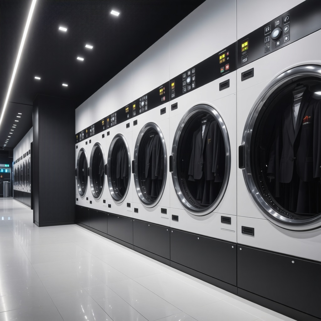 Modern suit cleaning technology with AI and eco-friendly machines in Tampa Bay