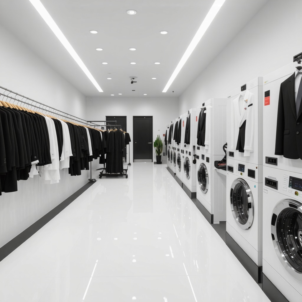 Advanced tuxedo cleaning technology with AI fabric analysis and eco-friendly solvents in Crystal Beach