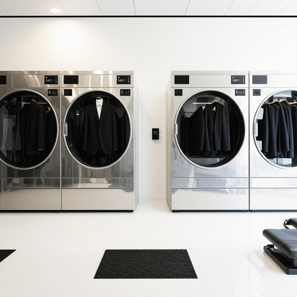 Modern dry cleaning facility with AI and robotic technology for suit care in Tampa Bay