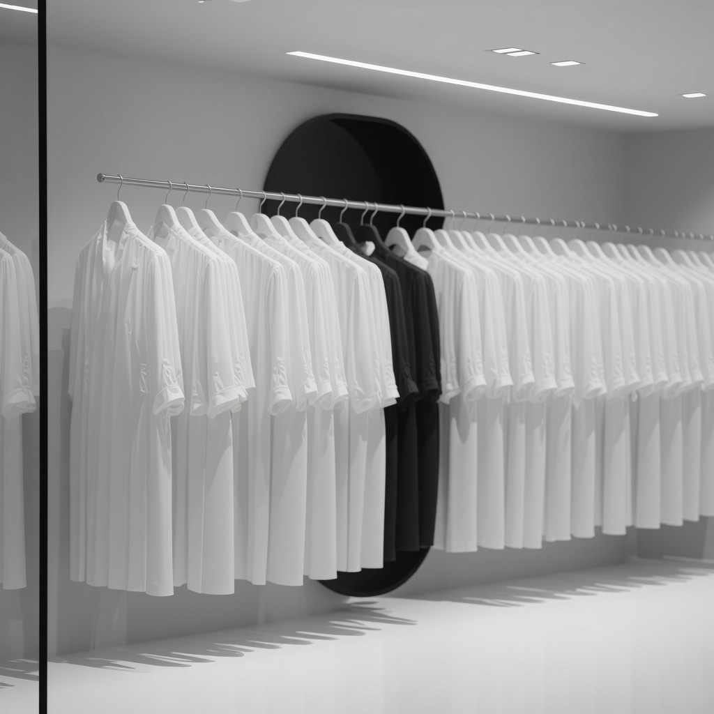 AI-driven machinery applying nanotechnology coatings to formalwear with IoT monitoring in Tampa Bay dry cleaning facility