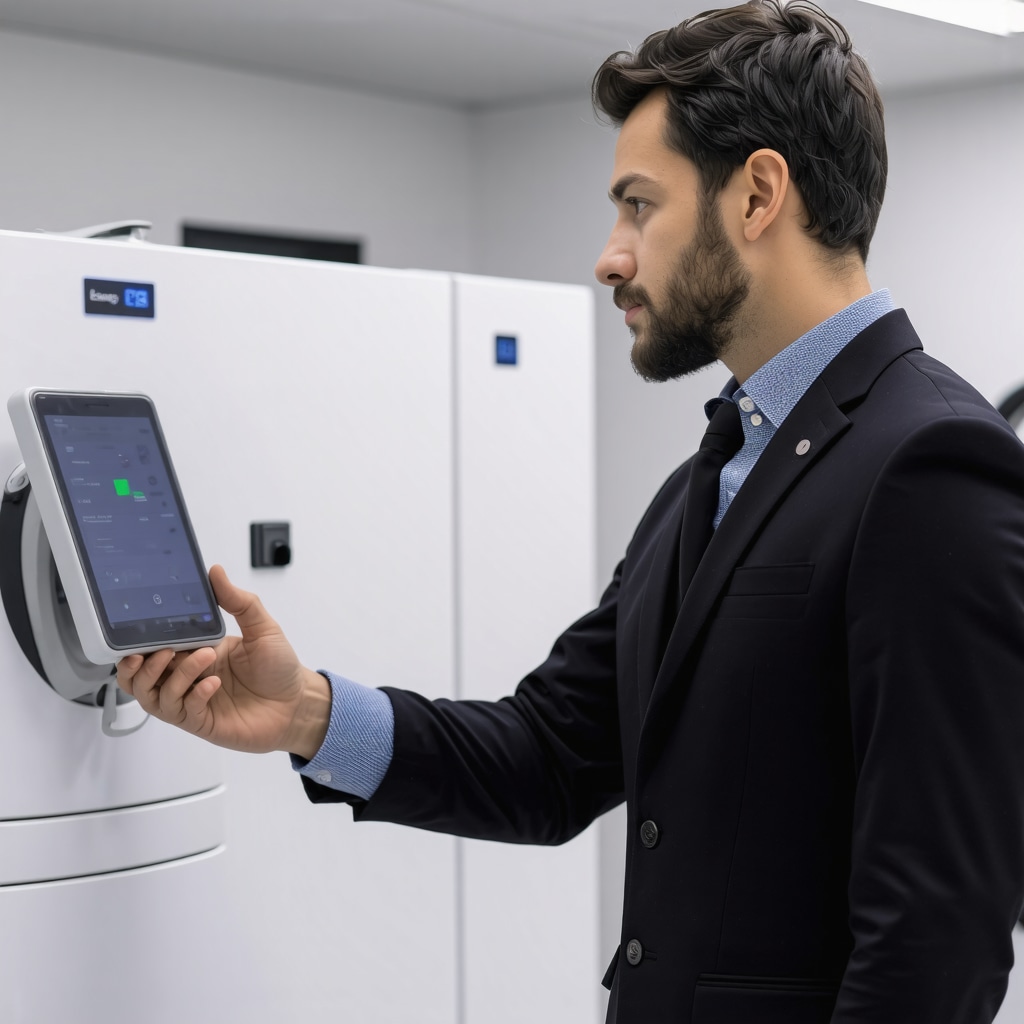 Modern suit cleaning facility featuring AI and enzymatic treatment equipment with sustainable packaging in Tampa Bay