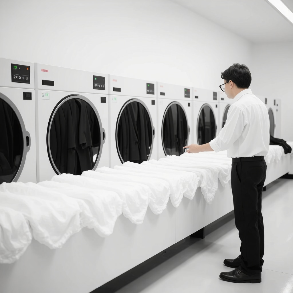 Technicians using ultrasonic cleaning machines and digital fabric analysis for suit care in New Tampa