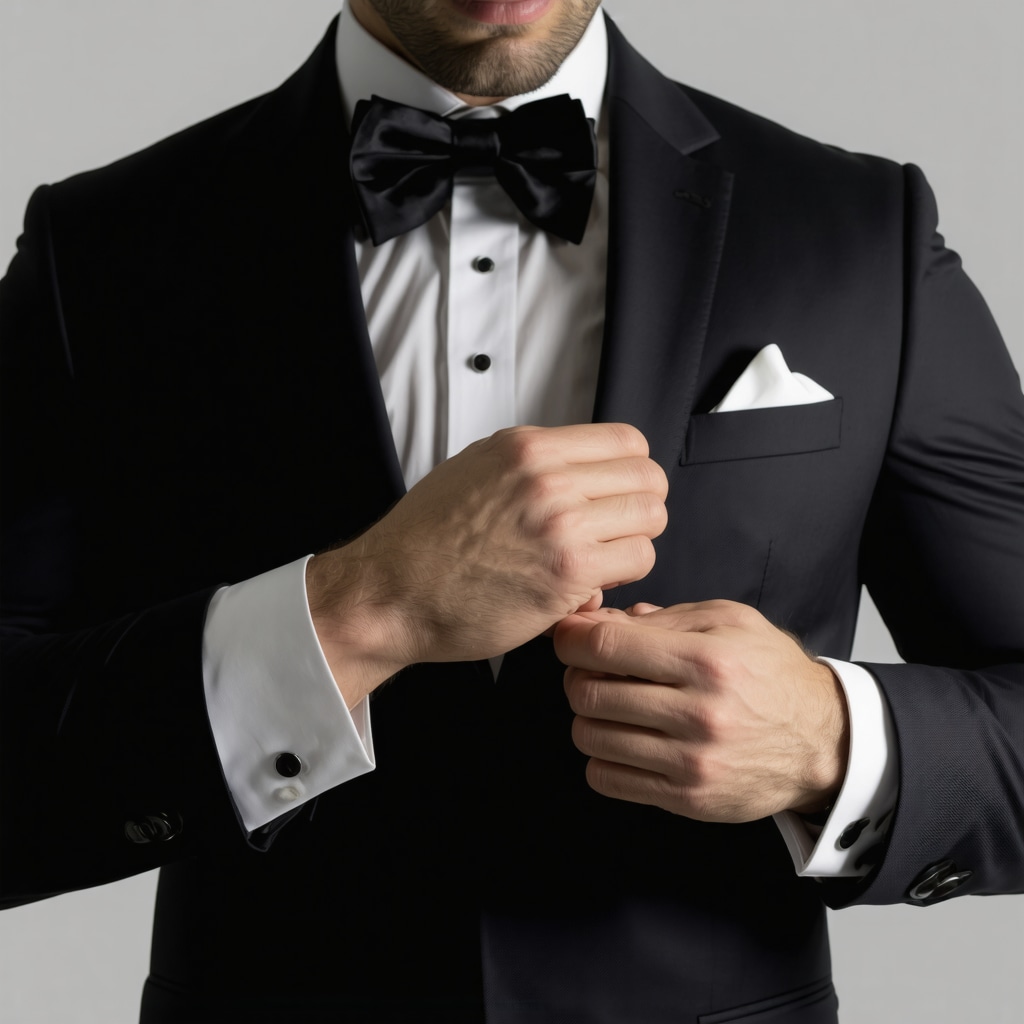 Professional tuxedo pressing using advanced steam and contouring equipment for delicate fabric care