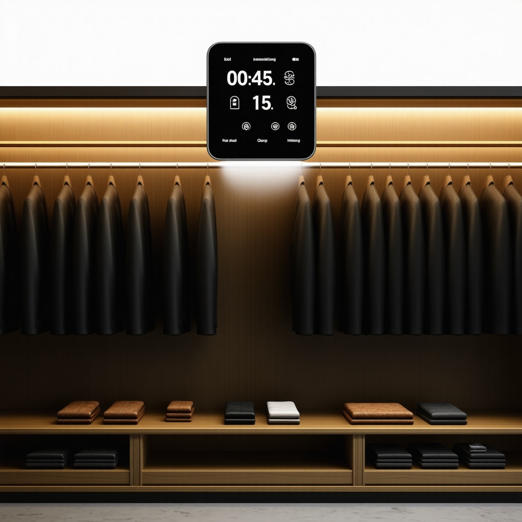 Climate-controlled closet with cedar lining and silica gel packets for leather trim suit storage in humid climate