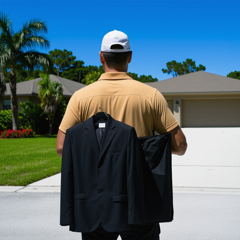 Garment Bag Included Suit Delivery: Tampa Bay Service