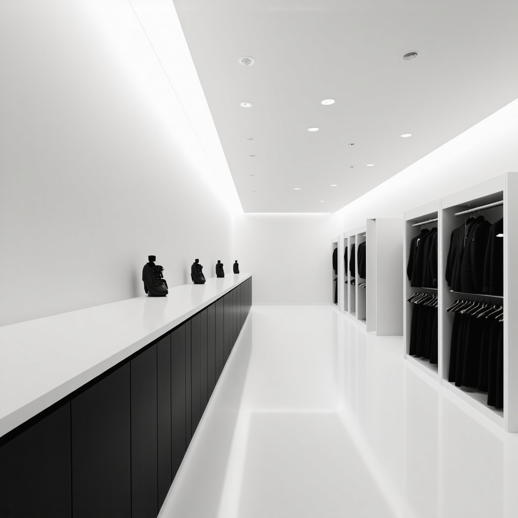 Modern dry cleaning facility featuring AI fabric analysis and IoT smart lockers for tuxedo cleaning in Tampa Bay