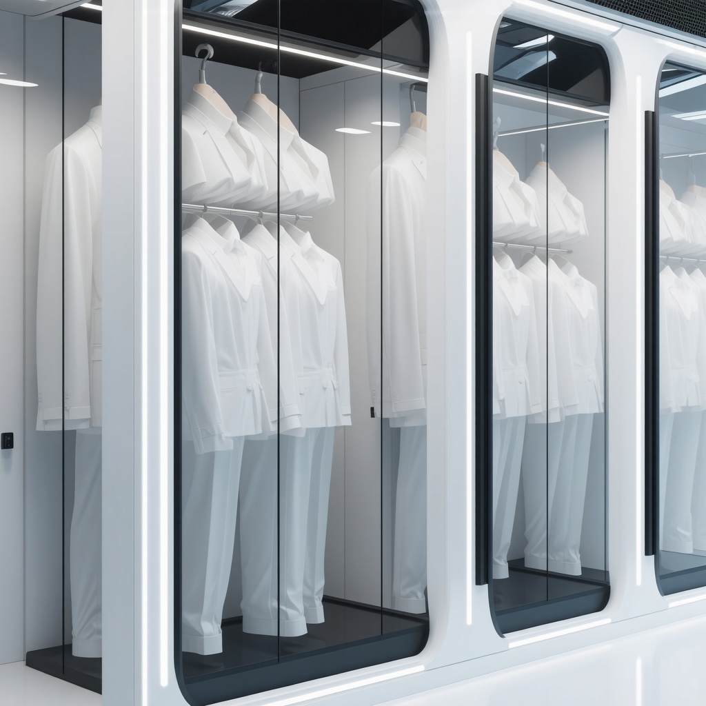 Digital interfaces and smart sensors in a high-tech suit cleaning facility in Westchase FL