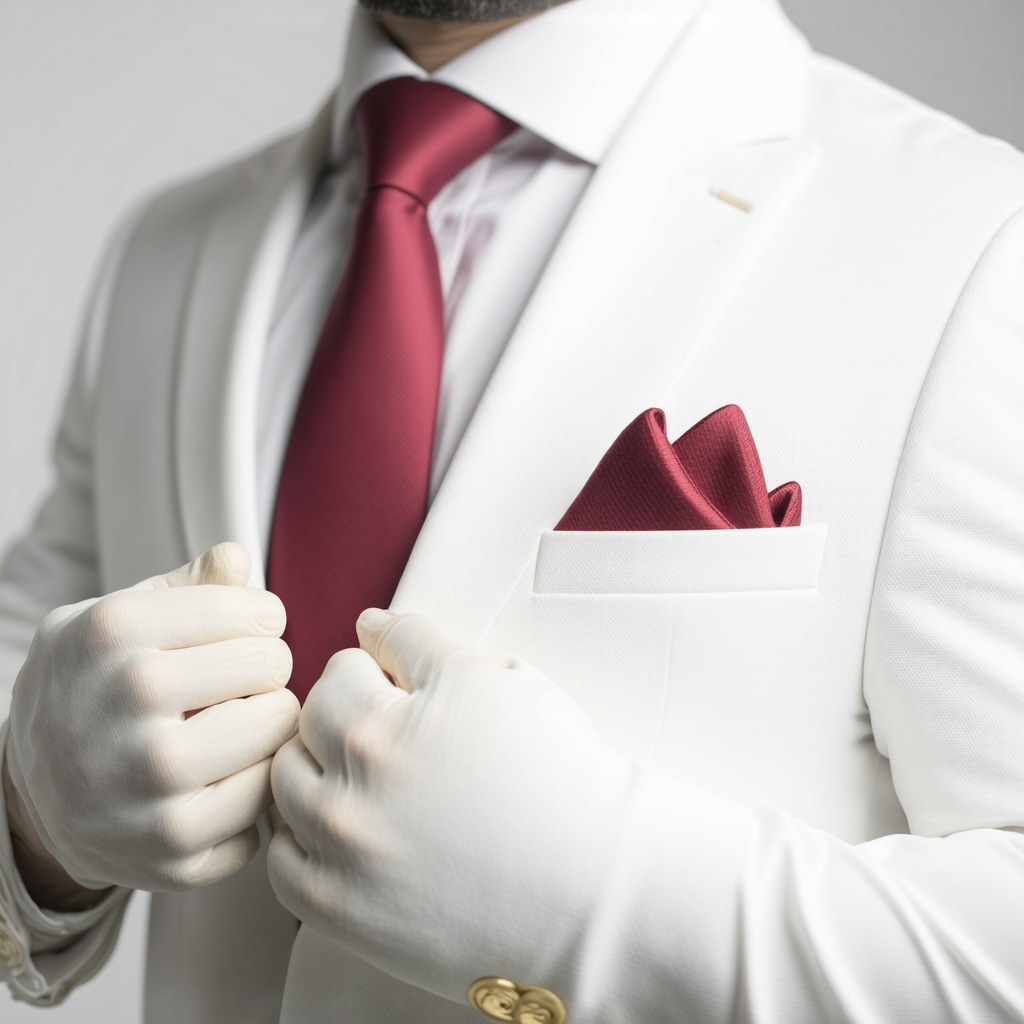 Expert cleaning of wool-silk blend luxury suit using advanced solvent technology in Tampa Bay