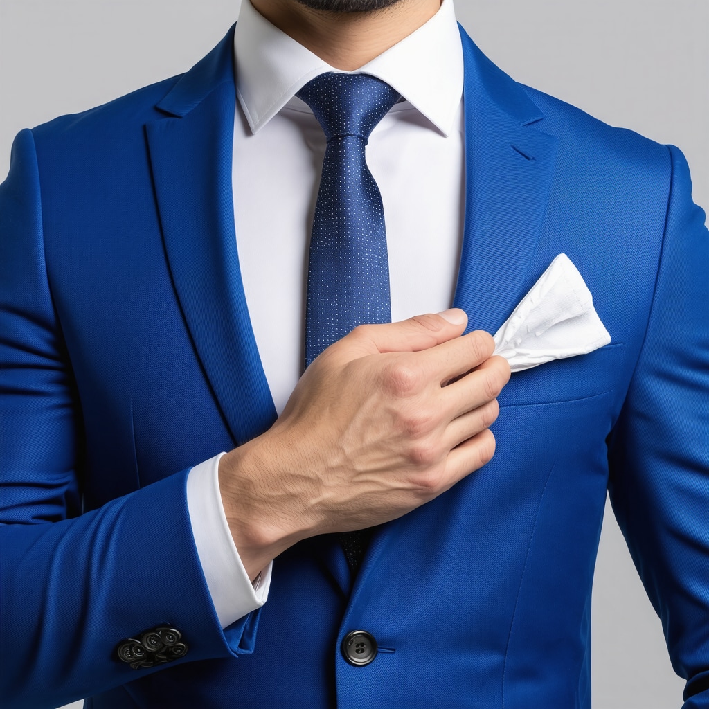 A suit undergoing eco-conscious cleaning process at a Tampa Bay dry cleaner.