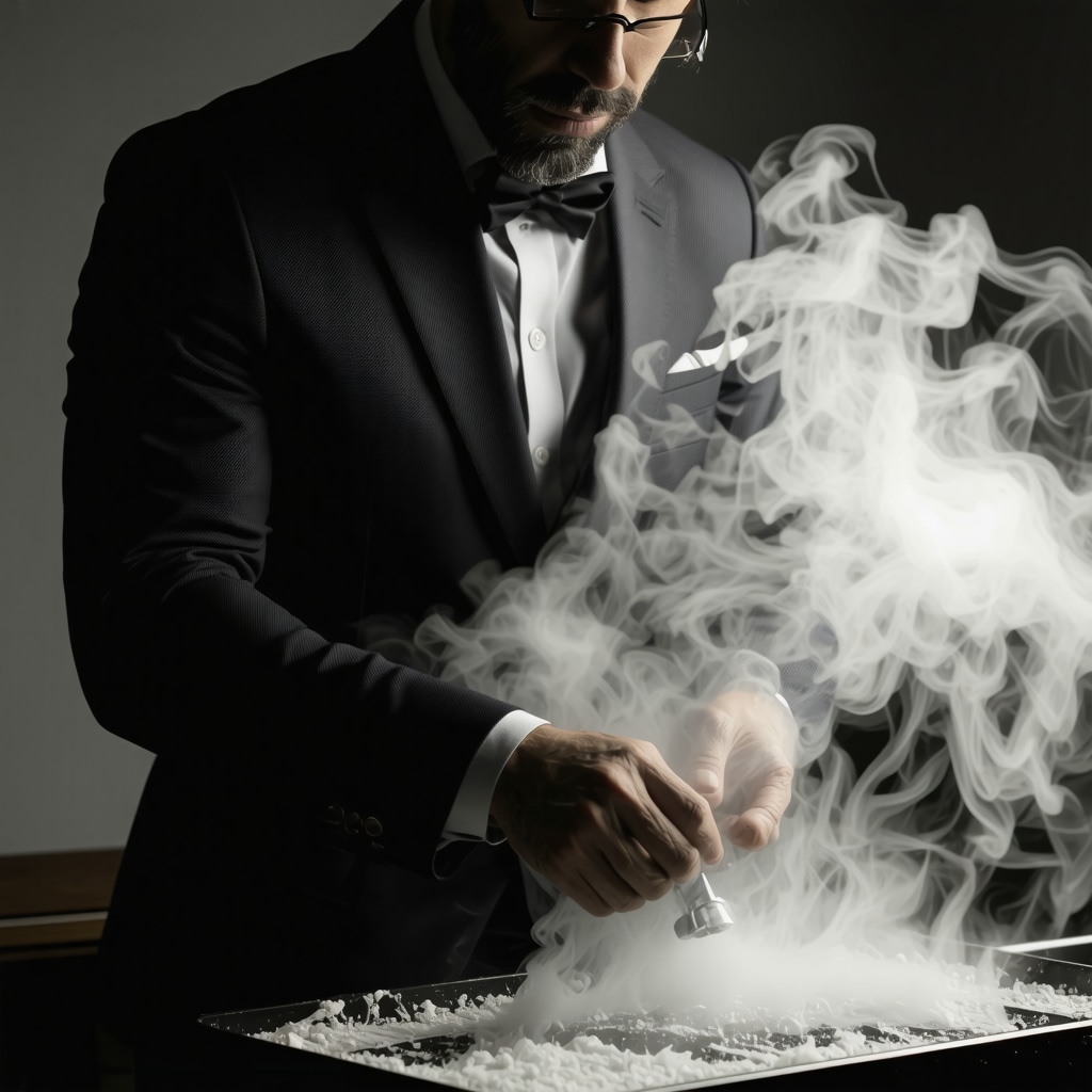 A person steaming a suit at home using eco-friendly methods, highlighting sustainable garment care.