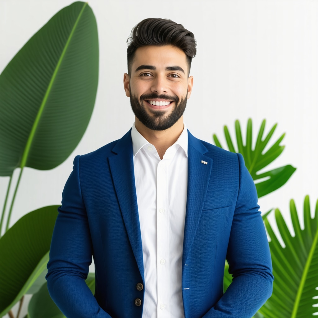 Man in suit with eco-friendly garment care tools in Wiregrass FL
