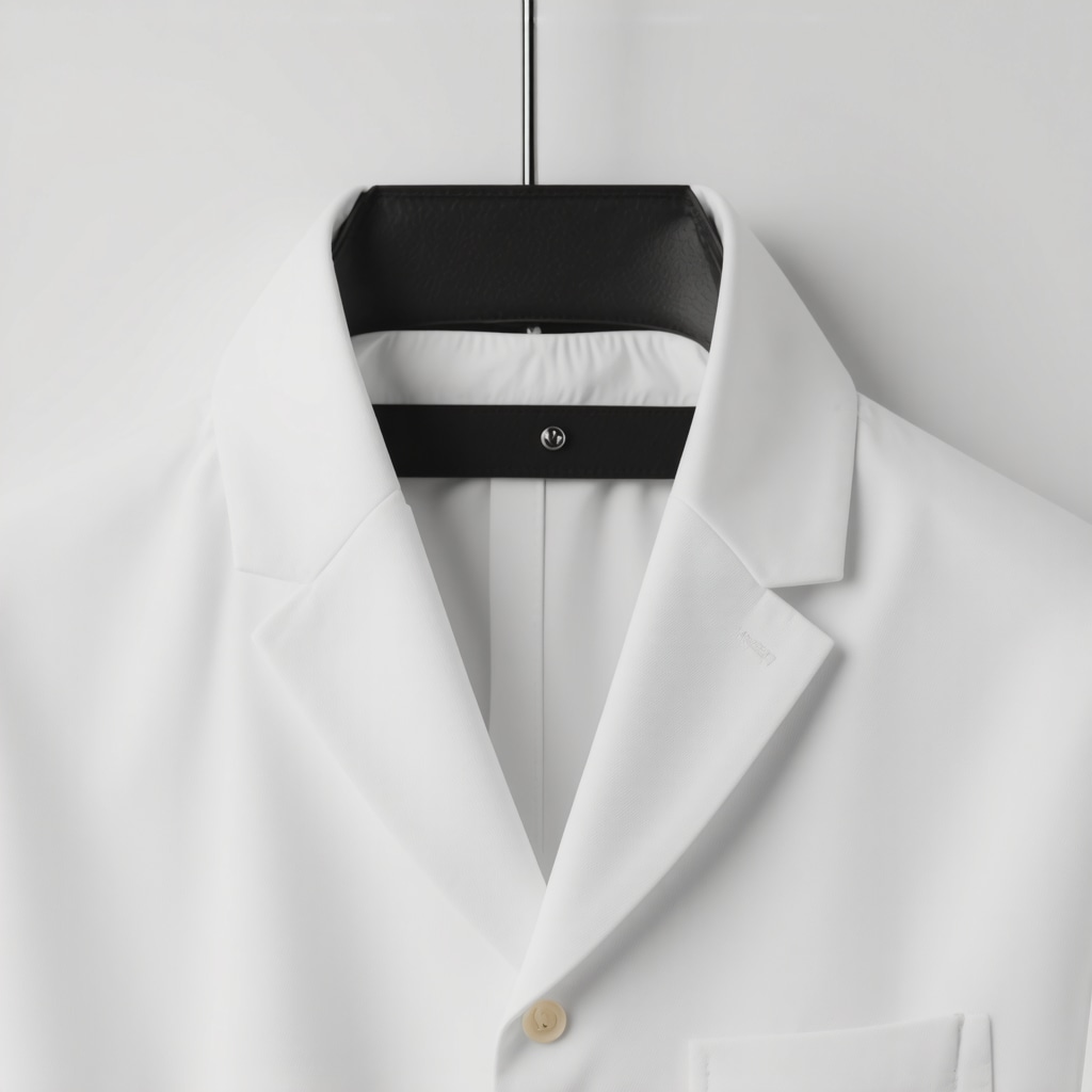 Close-up of ultrasonic cleaning machine cleaning a suit in a professional laundry setting.