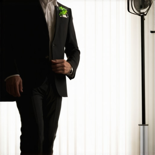 Suit being cleaned with green solvents in a professional setting