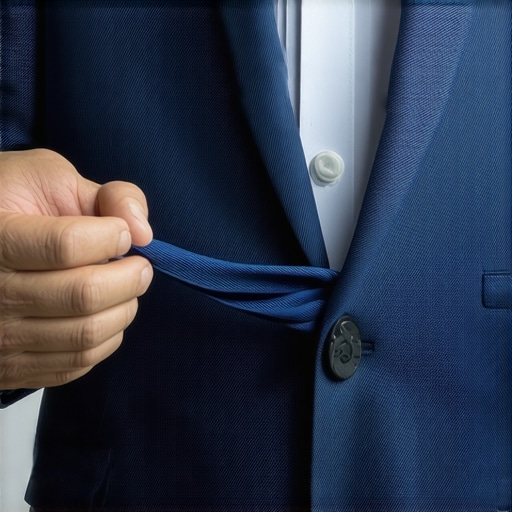 Professional suit cleaner using eco-friendly tools on delicate fabric
