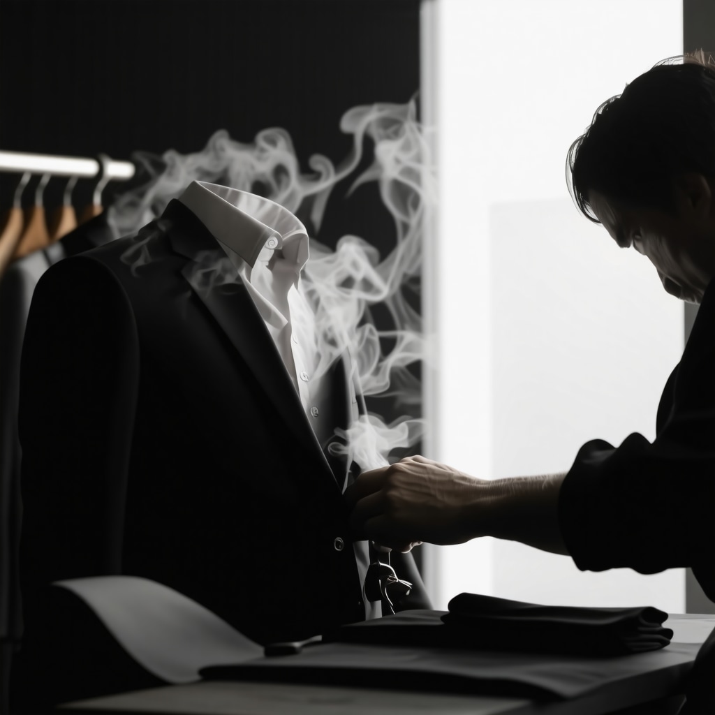 Professional tailor pressing a suit with steam in Tampa Bay