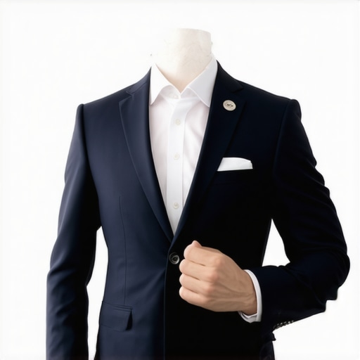 Professional suit steamer steaming a tailored suit for a crisp look