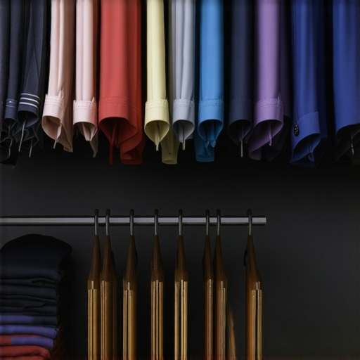 Closet with climate-controlled storage and padded hangers for suits in Tampa Bay