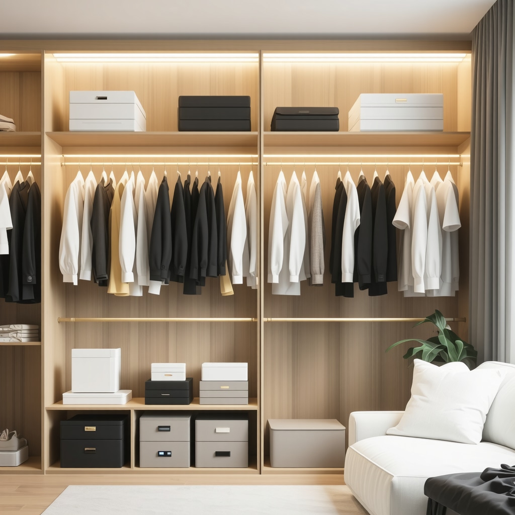 High-tech climate control system with sensors maintaining optimal suit storage conditions.
