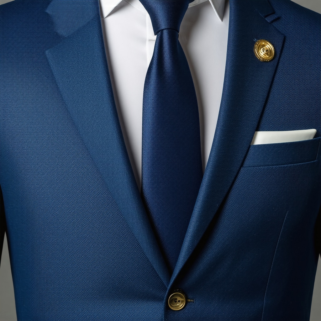 High-end suit stored with silica gel packets in Tampa Bay climate