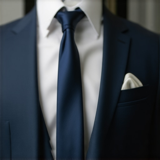A suit being cleaned with eco-friendly solvents at a Tampa Bay dry cleaning service.