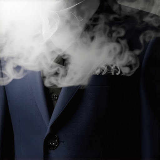 Professional suit steamer relaxing fabric fibers to remove odors
