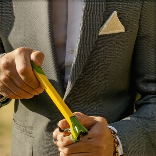 Expert using eco-friendly stain remover on outdoor suit