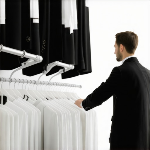 Eco-friendly suit cleaning with biodegradable solvents in a modern dry cleaner