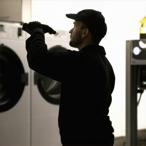 Technician applying stain-proofing spray on a luxury suit for protection against spills.