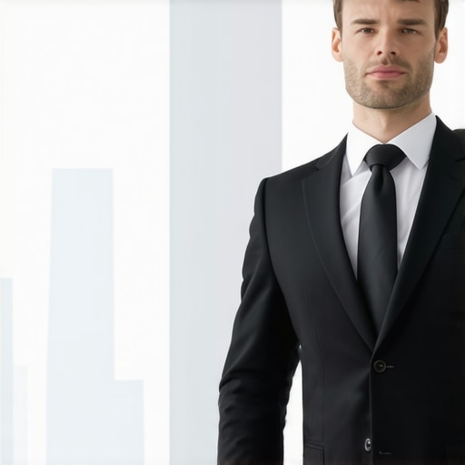 A clean, modern suit cleaning facility with eco-friendly solvents and garment bags.