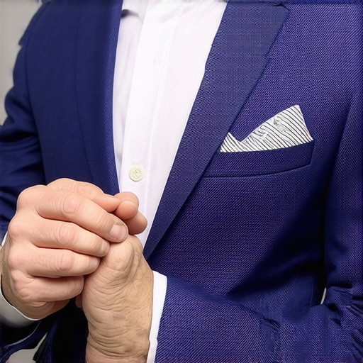 Professional suit cleaner examining a wool suit during eco-friendly cleaning process