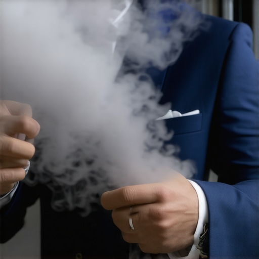 Close-up of a professional steam cleaning suit with high-quality equipment