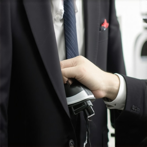 A professional pressing a wool suit with steam to ensure a crisp finish.