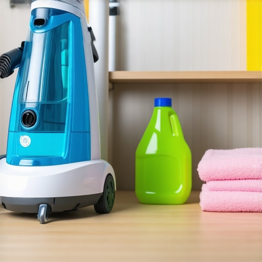 A high-quality fabric steamer and eco-friendly cleaning supplies ready for suit maintenance